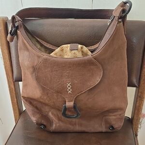 Brown Leather Shoulder Bag